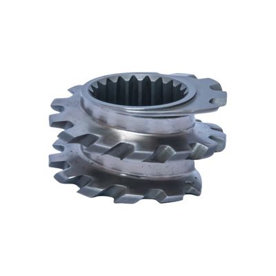 Elemento de mezcla de Zester TEX65 Elemento de tornillo de extrusora de color plateado para máquinas de plástico y caucho