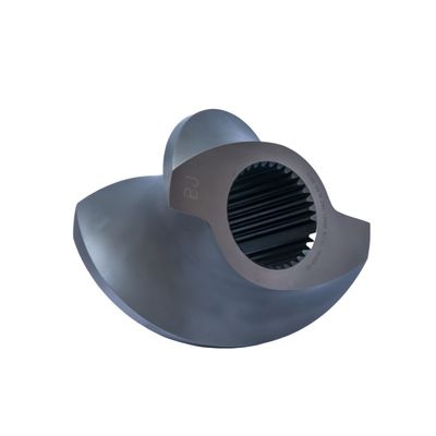 Elemento de tornillo gemelo con conexión de línea con doble extrusora, resistencia al desgaste, certificado GB