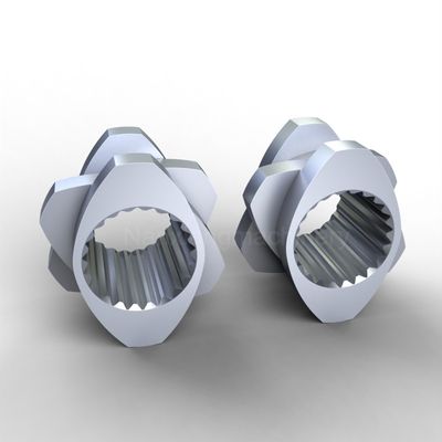 W6Mo5Cr4V2 Extrusor de tornillo doble de bombeo hacia atrás Bloque de flexión para ingeniería plástica