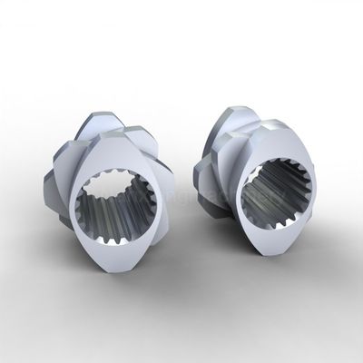 Bloques de extrusión de doble tornillo 316L W6Mo5Cr4V2 Conexión en espiral bombeo hacia atrás