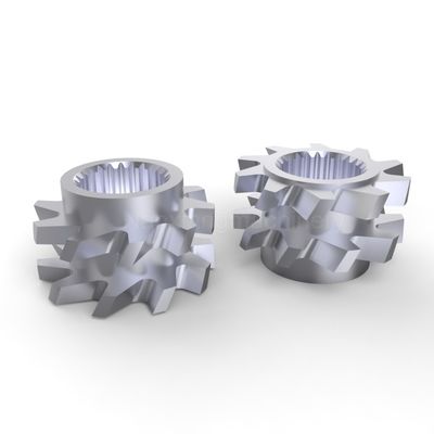 Extrusora de tornillo doble Elements de mezcla con dientes precisos Durable Adelante Precisión ± 0.01mm