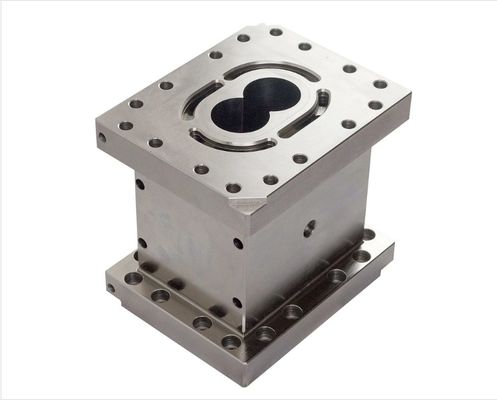 HIP Mecanizado Barricas de alimentación de la máquina de plástico LS135 cilindro de acero de aleación extrusión de tornillo doble