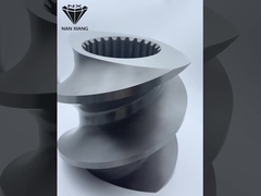 Elementos de extrusora de tornillos gemelos endurecidos al vacío Resistencia al desgaste HRC 58-62 para materiales biodegradables